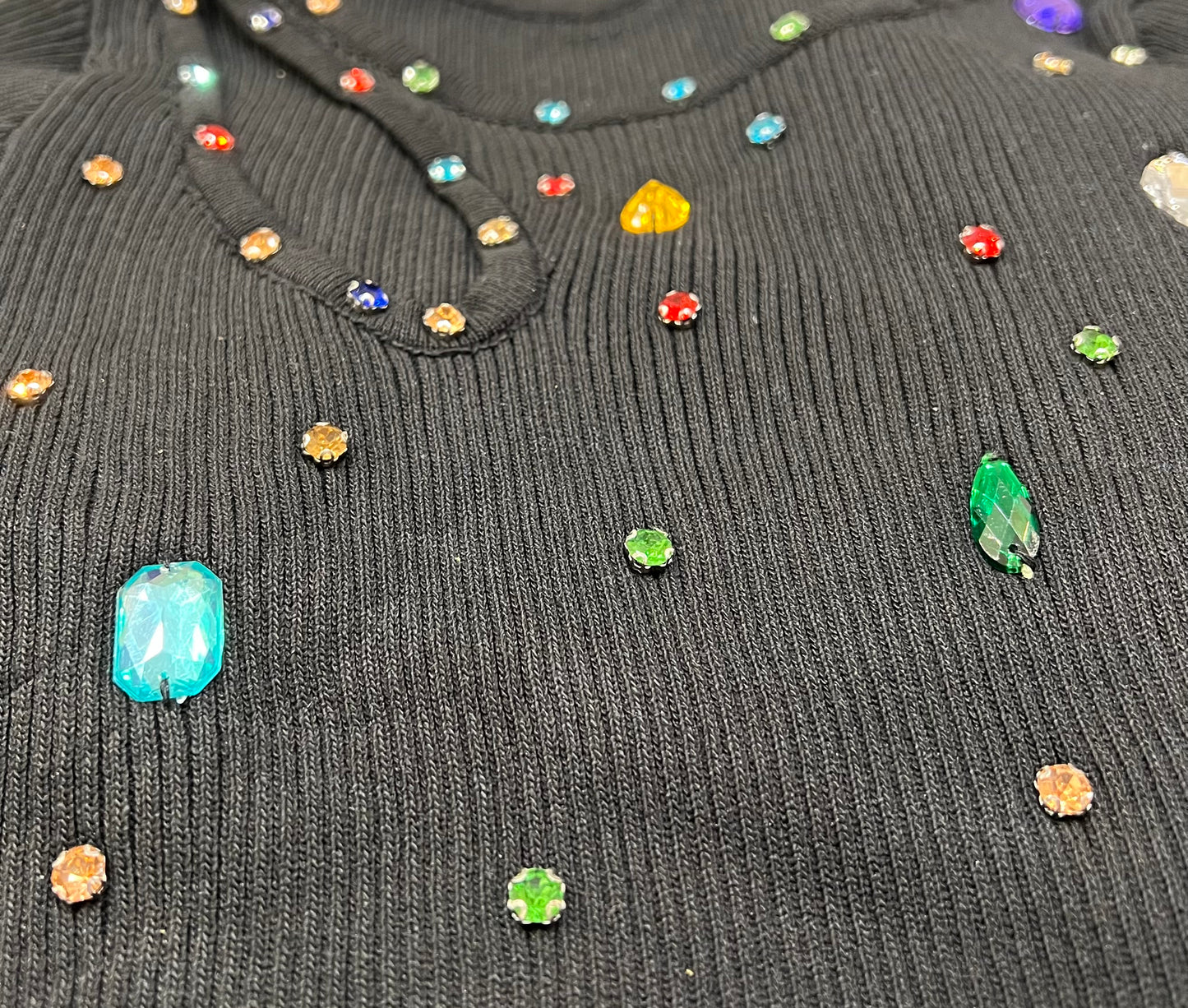 MAGLIA COSTINA STRASS