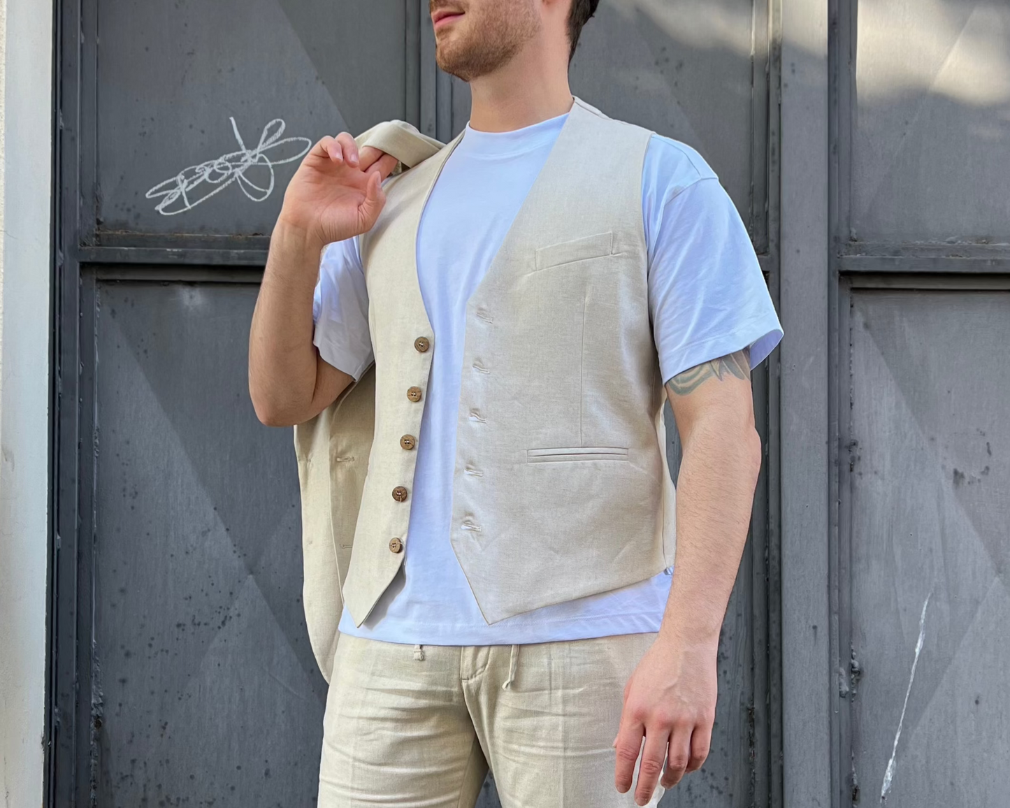 PANTALONE MISTO LINO TELAMIRA