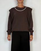 Felpa Spalline Moro Olivia Grey