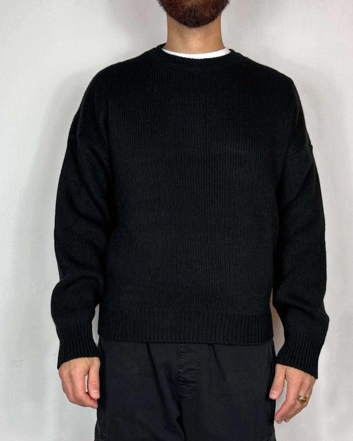Maglia Girocollo Cropped Over-D