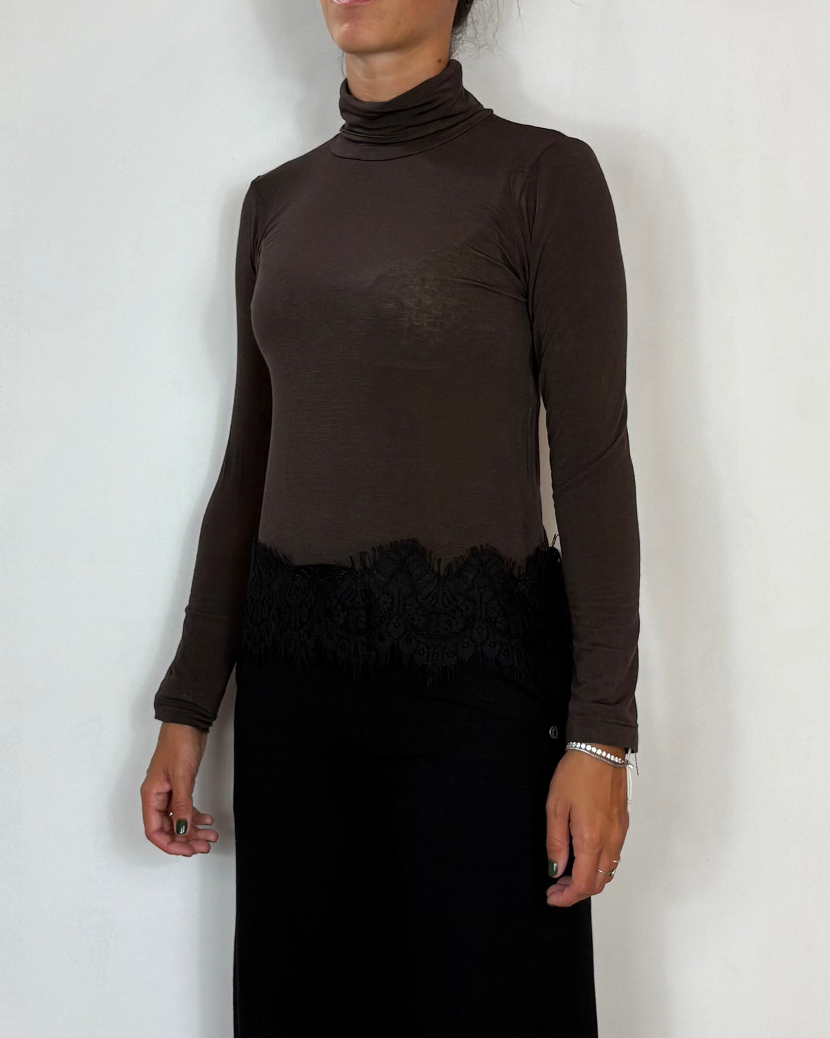 Maglia Lupetto Ebano Olivia Grey