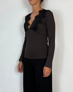 T-Shirt Viscosa Moro Pizzo Olivia Grey