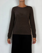 Maglia Girocollo Ebano Olivia Grey