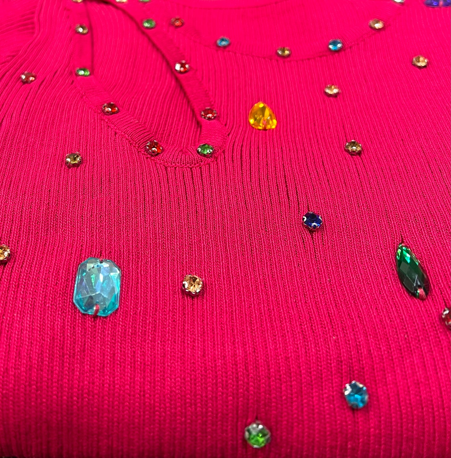 MAGLIA COSTINA STRASS