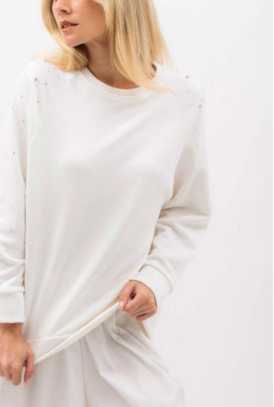 FELPA STRASS OLIVIAGREY