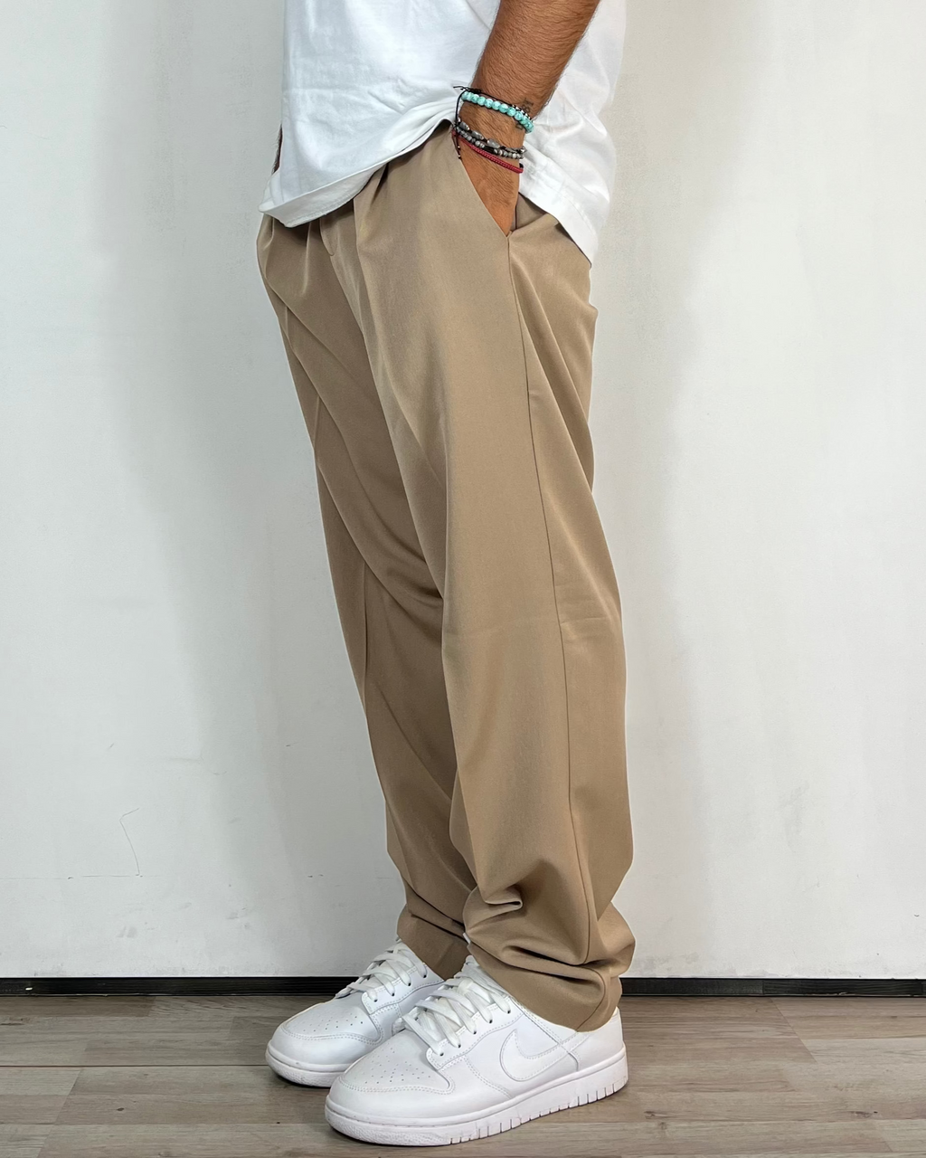 Pantalone Over Beige Telamira