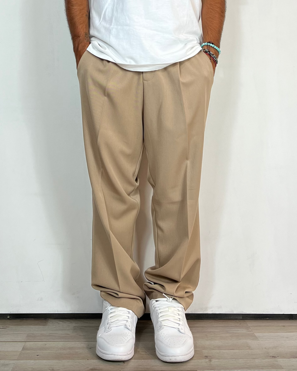 Pantalone Over Beige Telamira