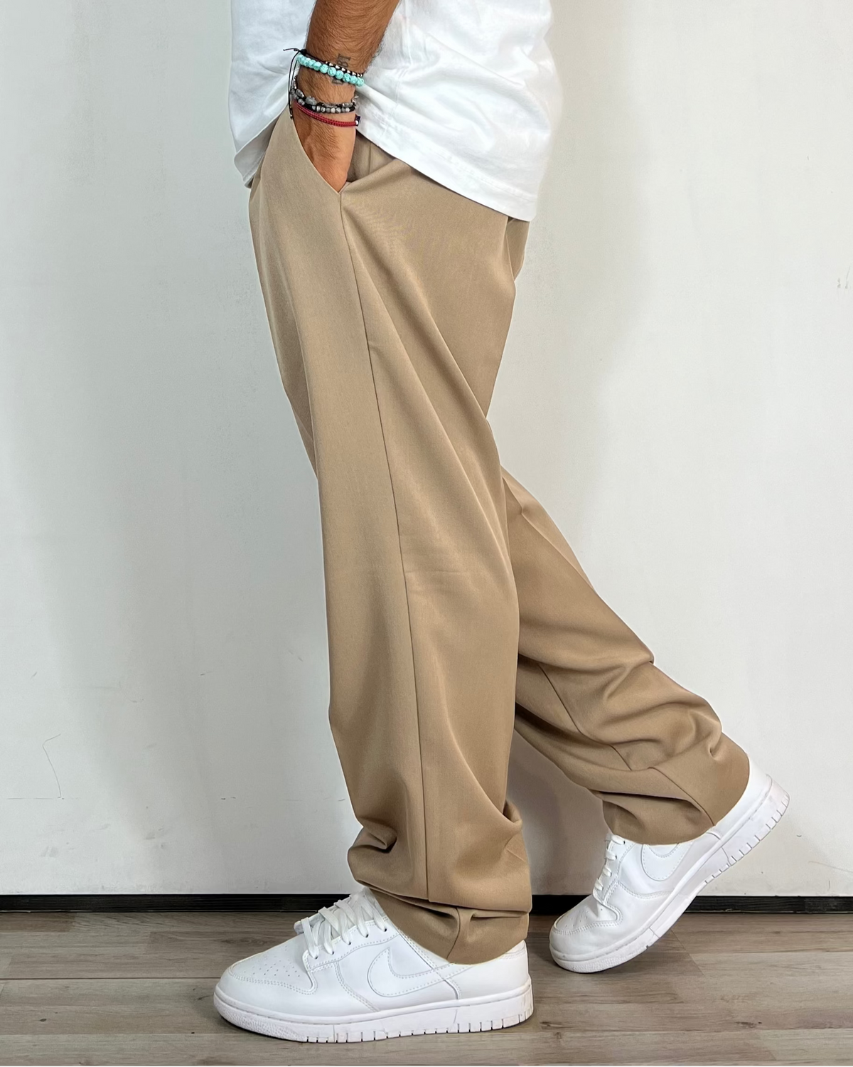 Pantalone Over Beige Telamira