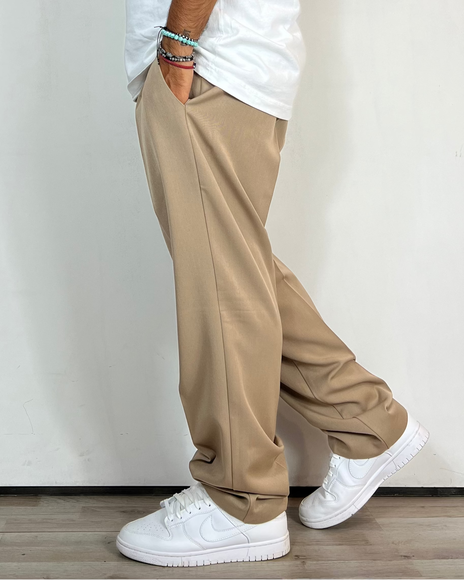 Pantalone Over Beige Telamira