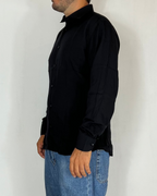 Camicia Viscosa Nero Over-D