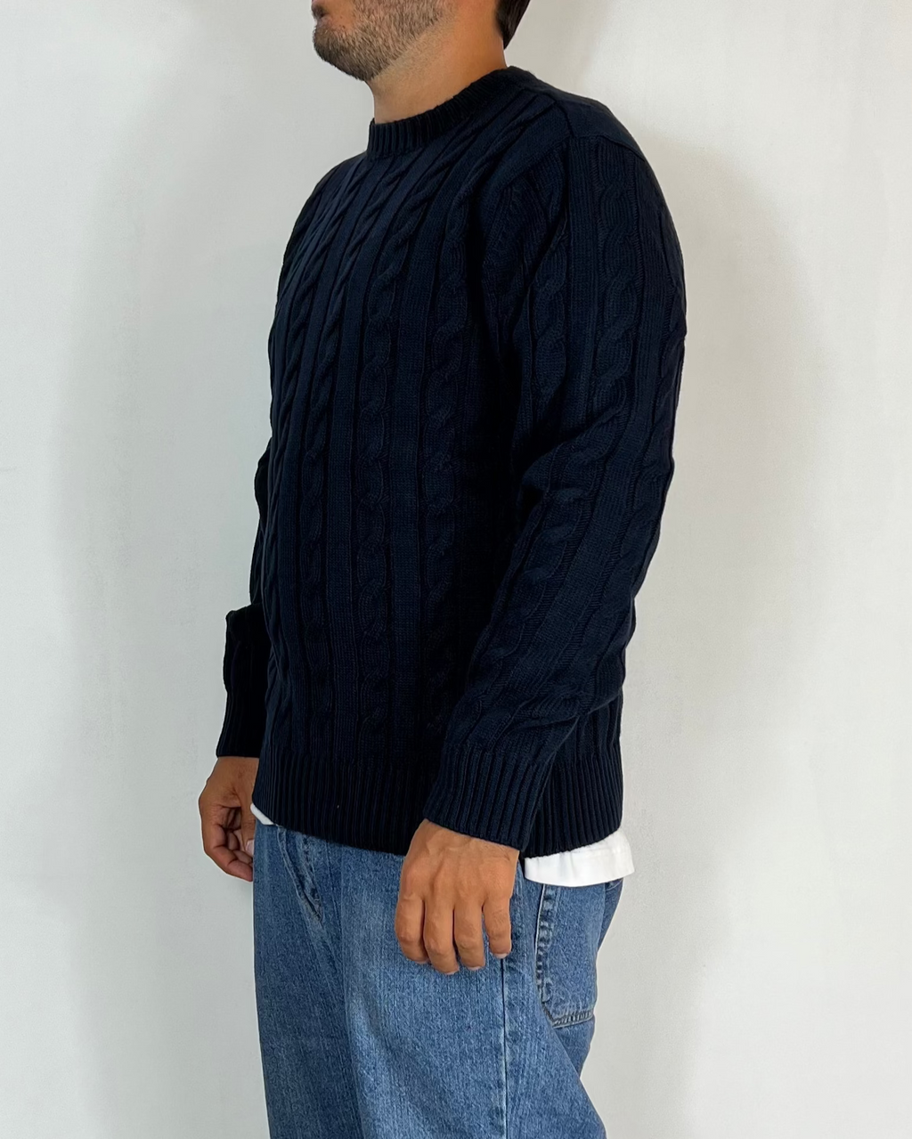 Maglia Trecce Blu Telamira