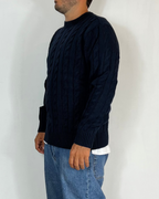 Maglia Trecce Blu Telamira