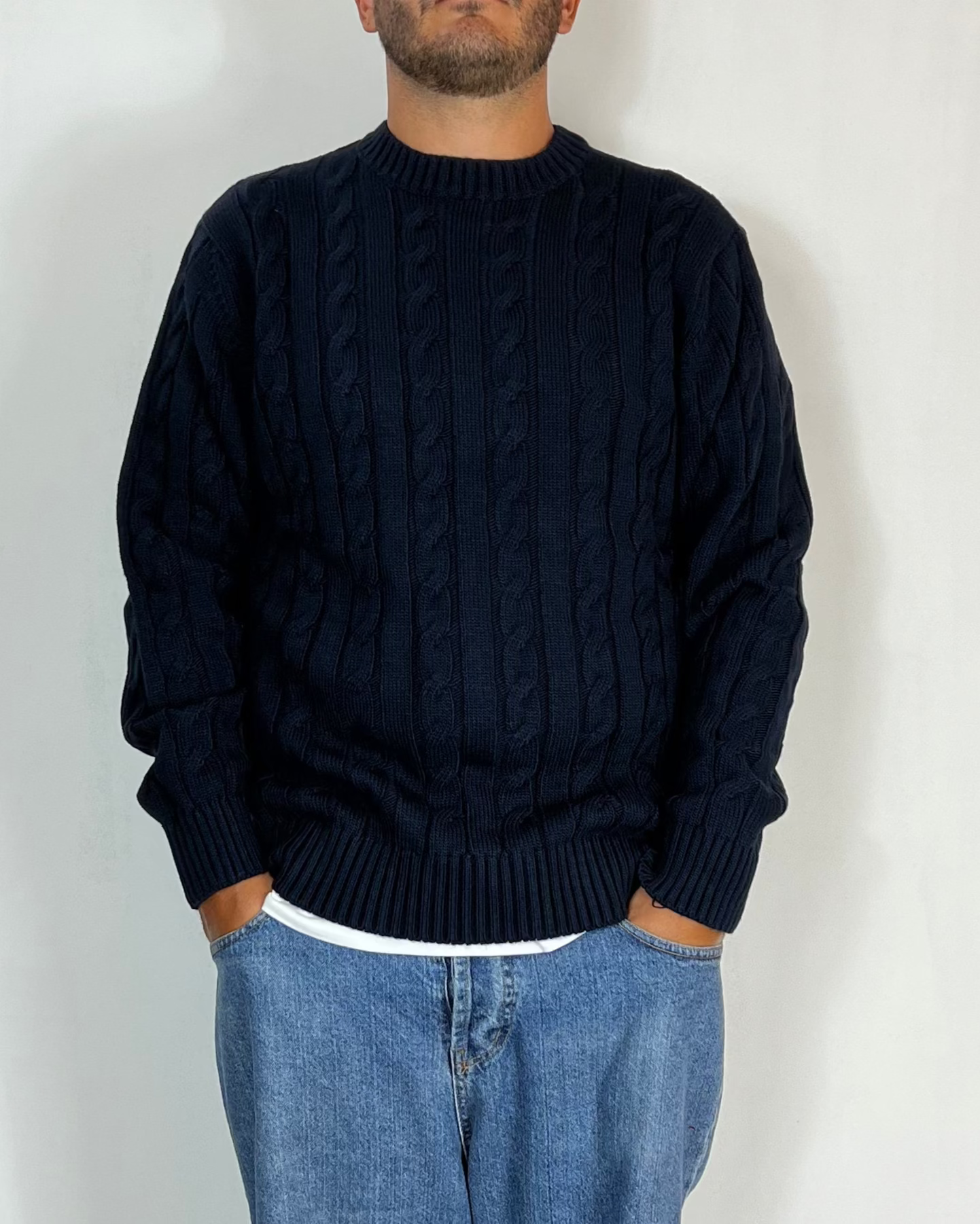 Maglia Trecce Blu Telamira