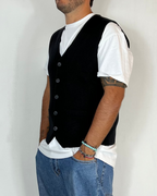 Gilet Viscosa Nero Telamira