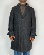 Cappotto Spigato Cappuccio Telamira