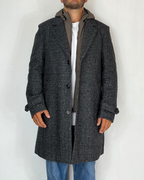 Cappotto Spigato Cappuccio Telamira