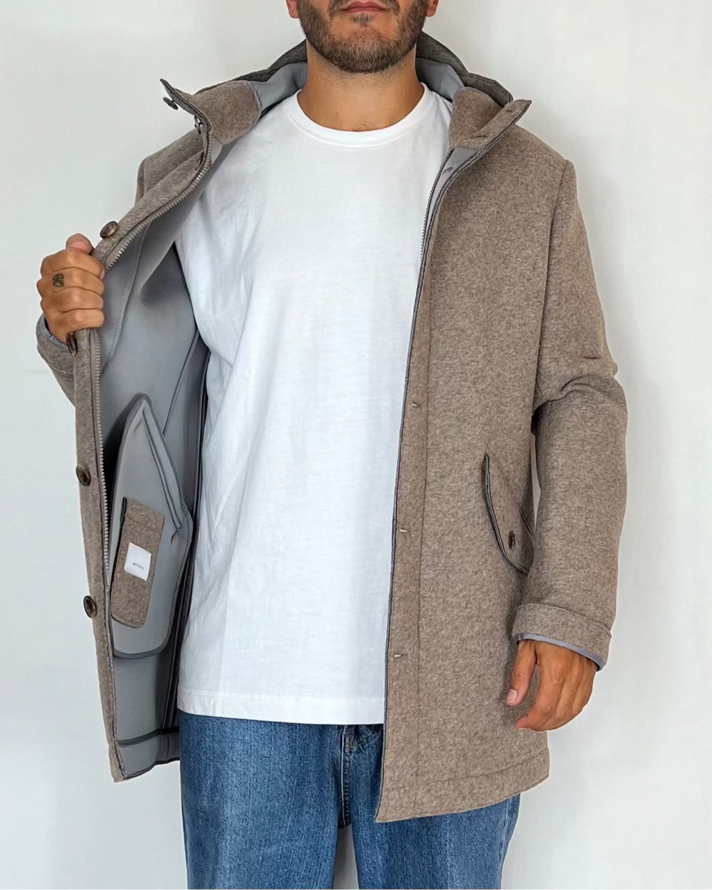 Giubbotto Tessuto Scuba Over-D