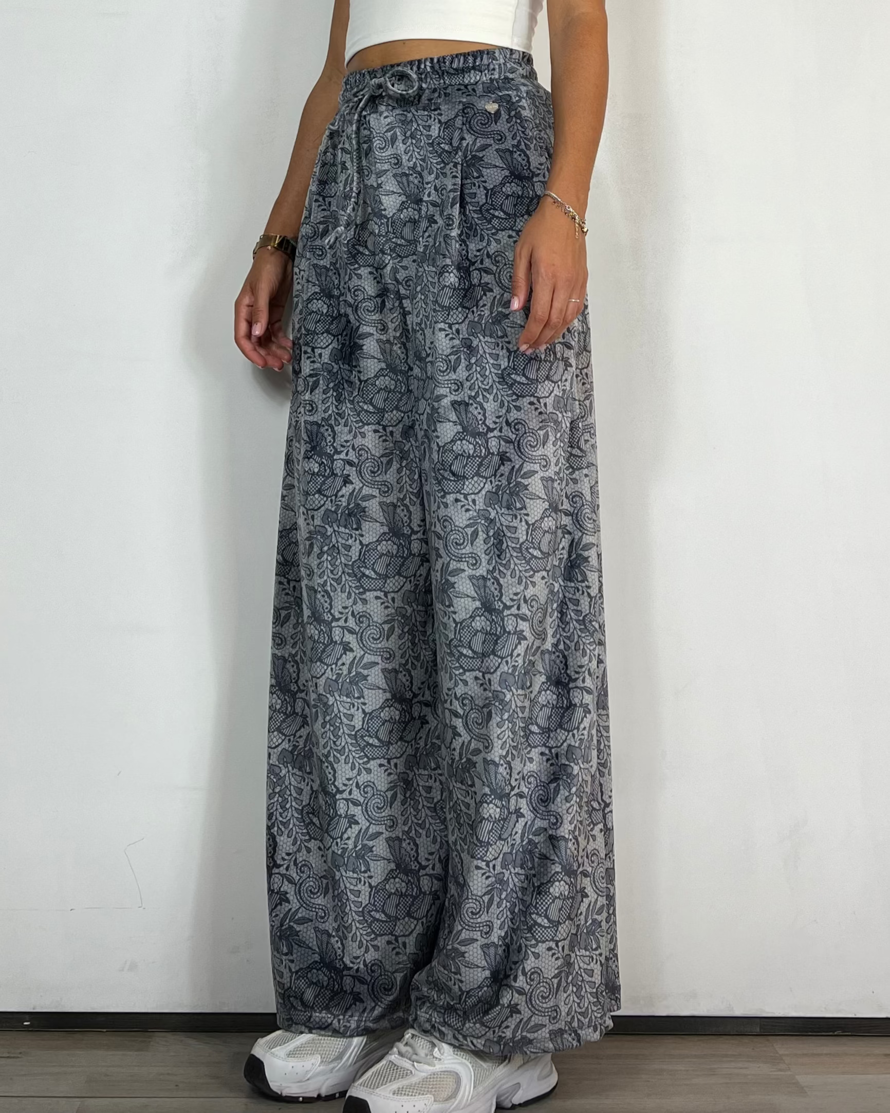 Pantalone Ciniglia Olivia Grey