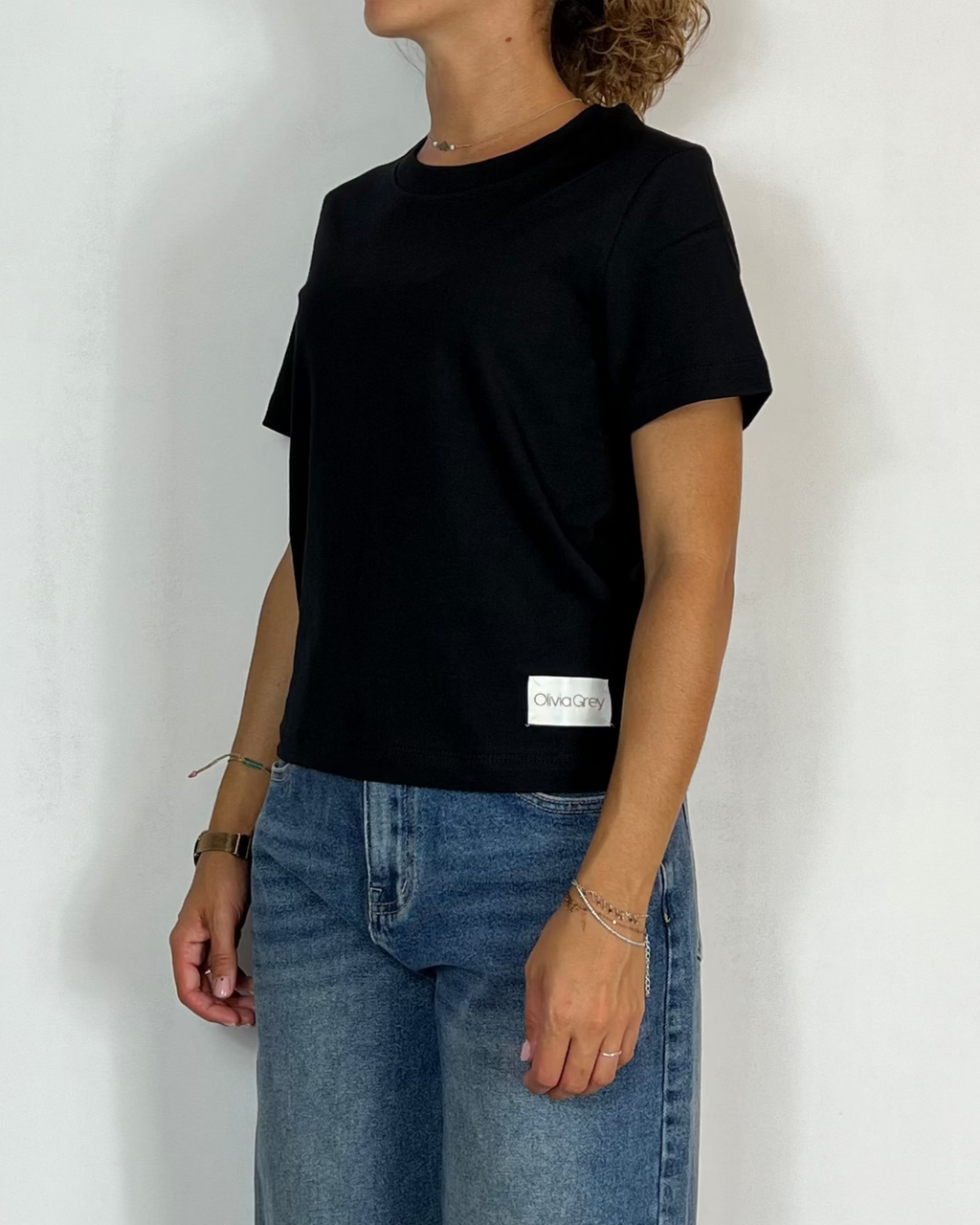 T-Shirt Nero Olivia Grey