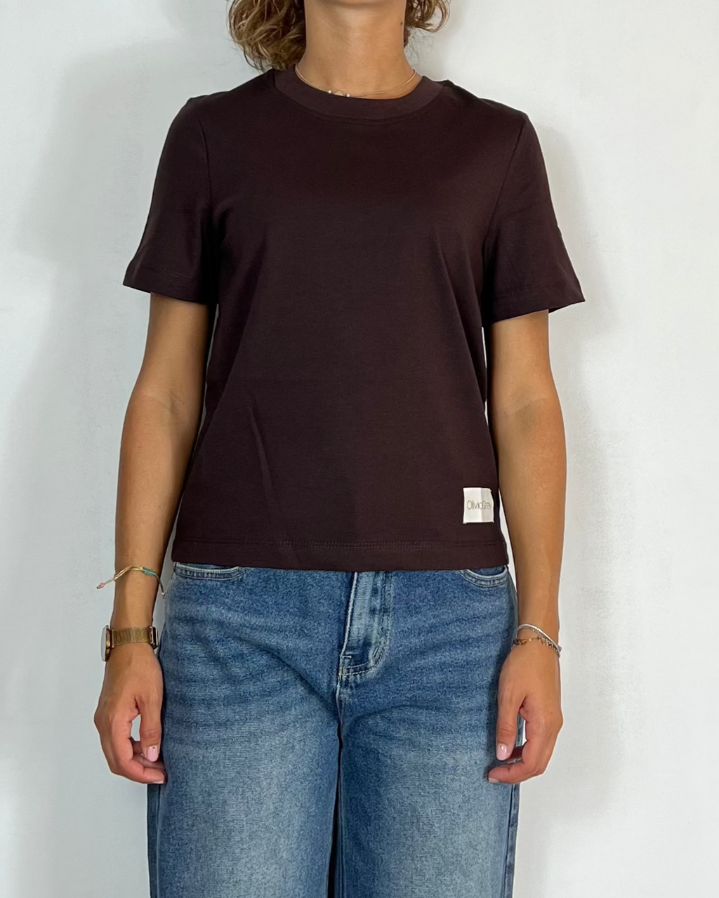 T-Shirt Marrone Olivia Grey