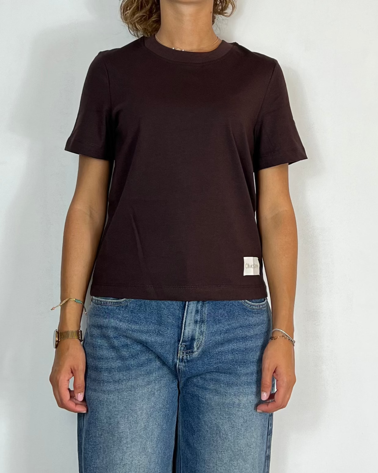 T-Shirt Marrone Olivia Grey