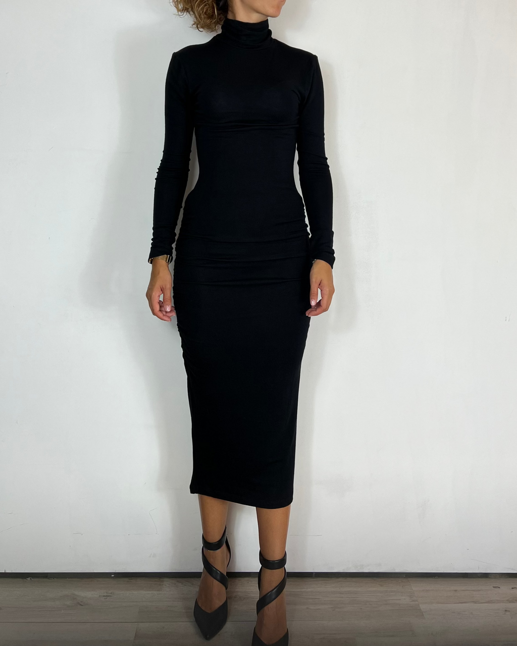 Vestito Midi Nero Over-D Woman