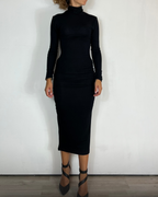 Vestito Midi Nero Over-D Woman