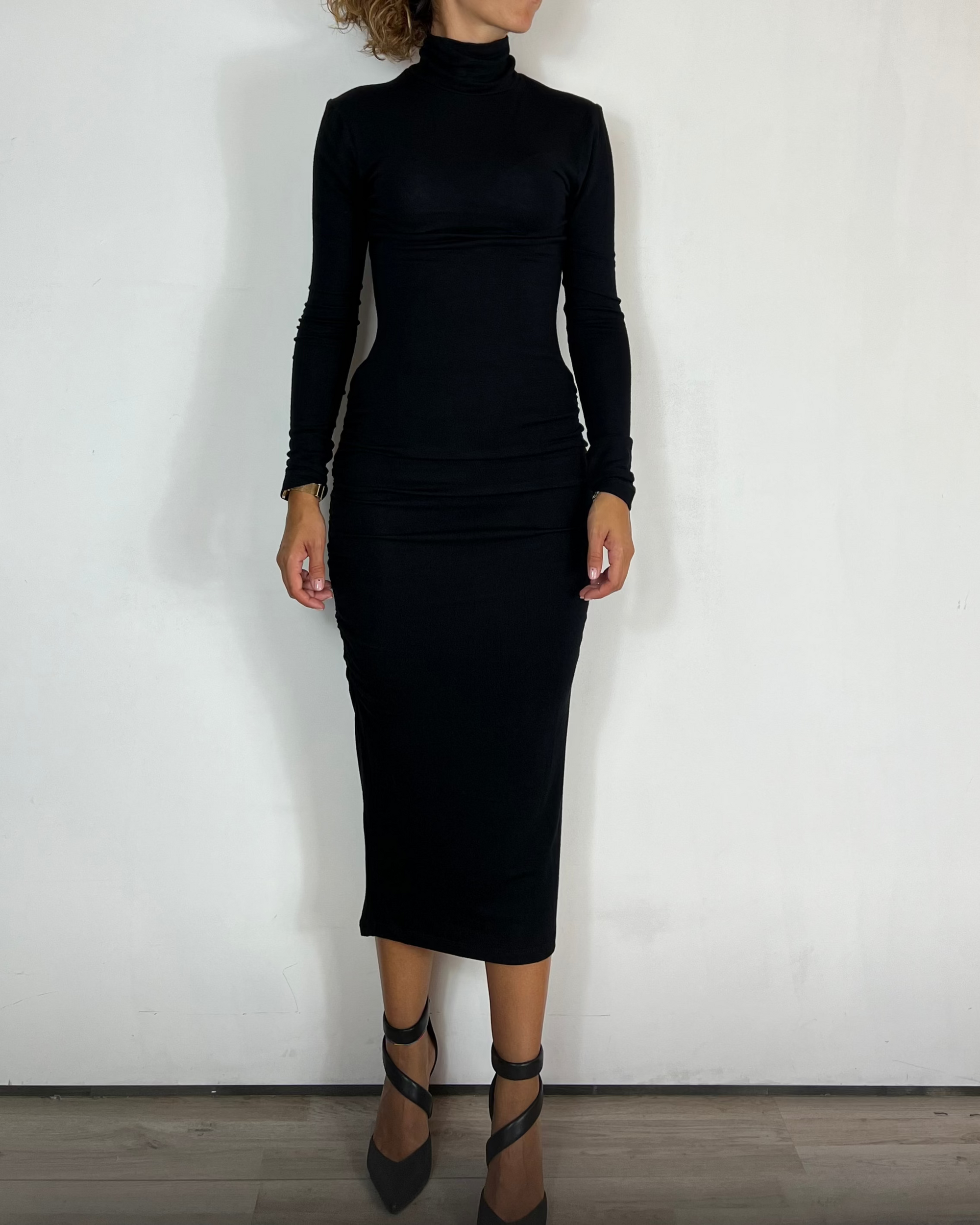 Vestito Midi Nero Over-D Woman