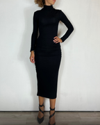 Vestito Midi Nero Over-D Woman