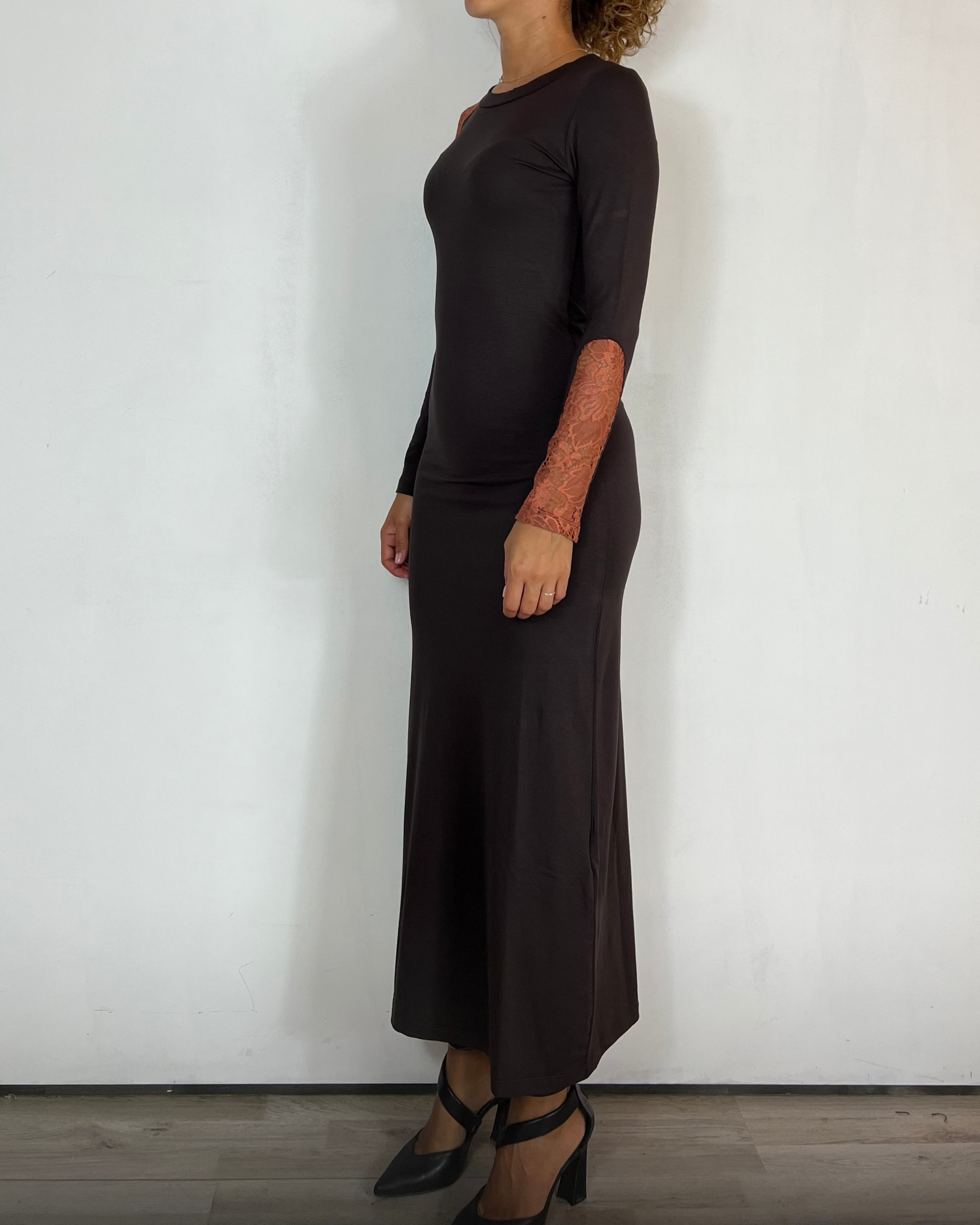 Vestito Inserti Olivia Grey