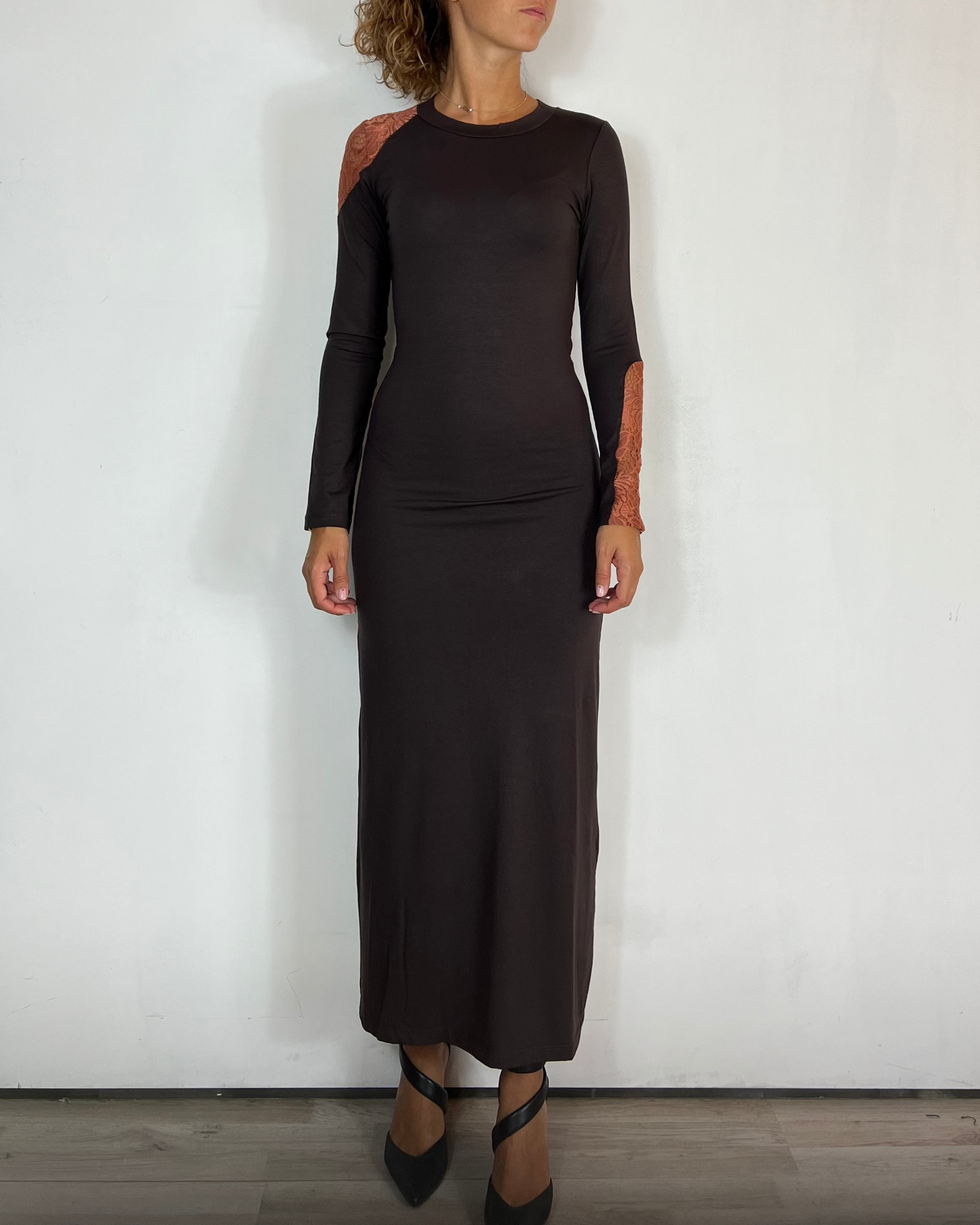 Vestito Inserti Olivia Grey