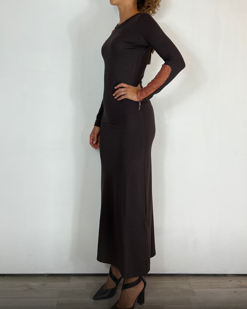 Vestito Inserti Olivia Grey