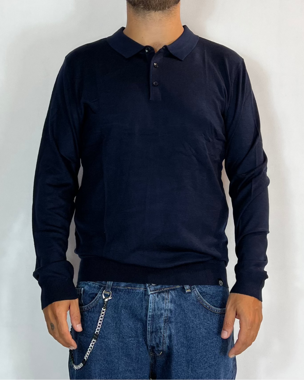 Polo Lana Blu Telamira