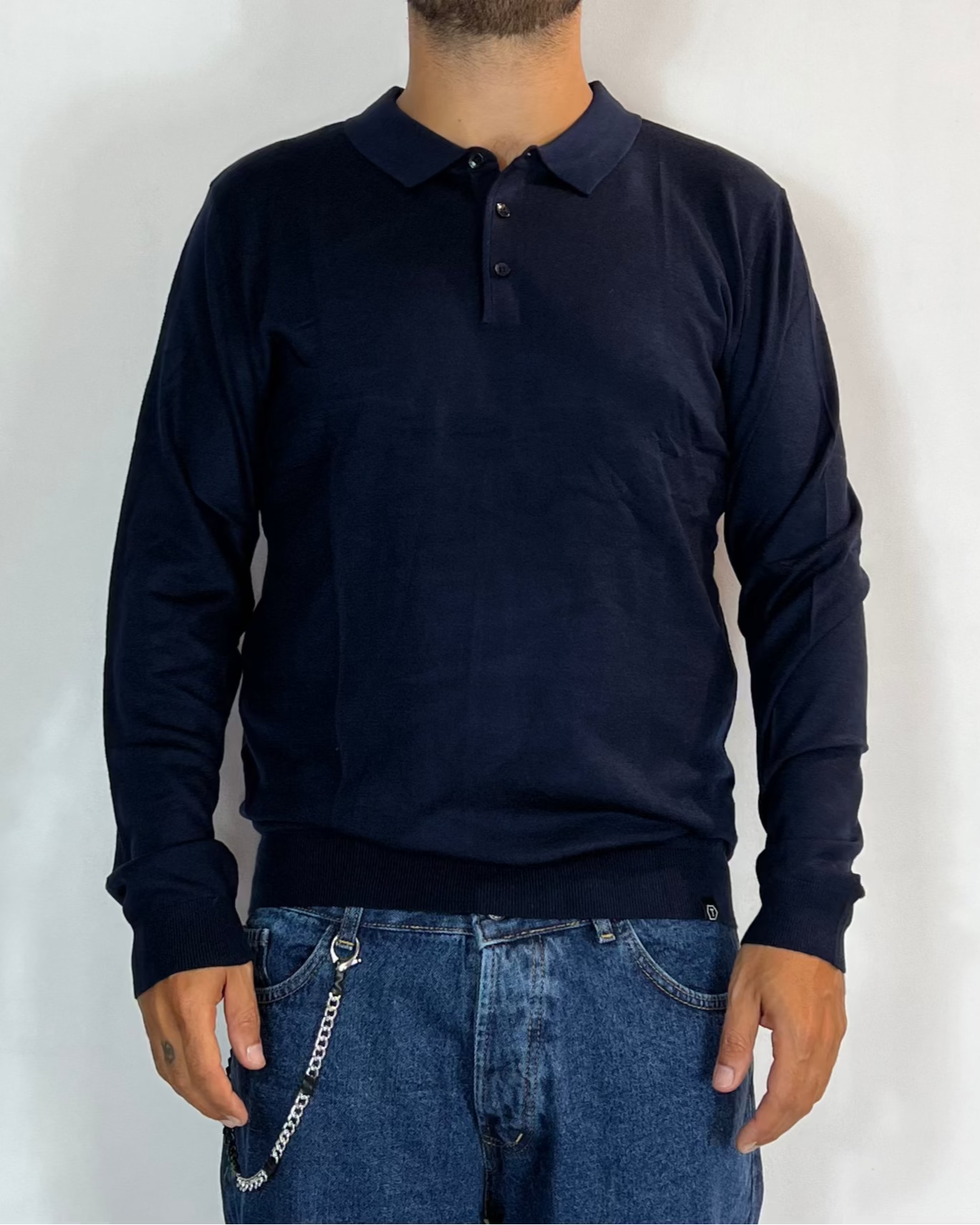 Polo Lana Blu Telamira