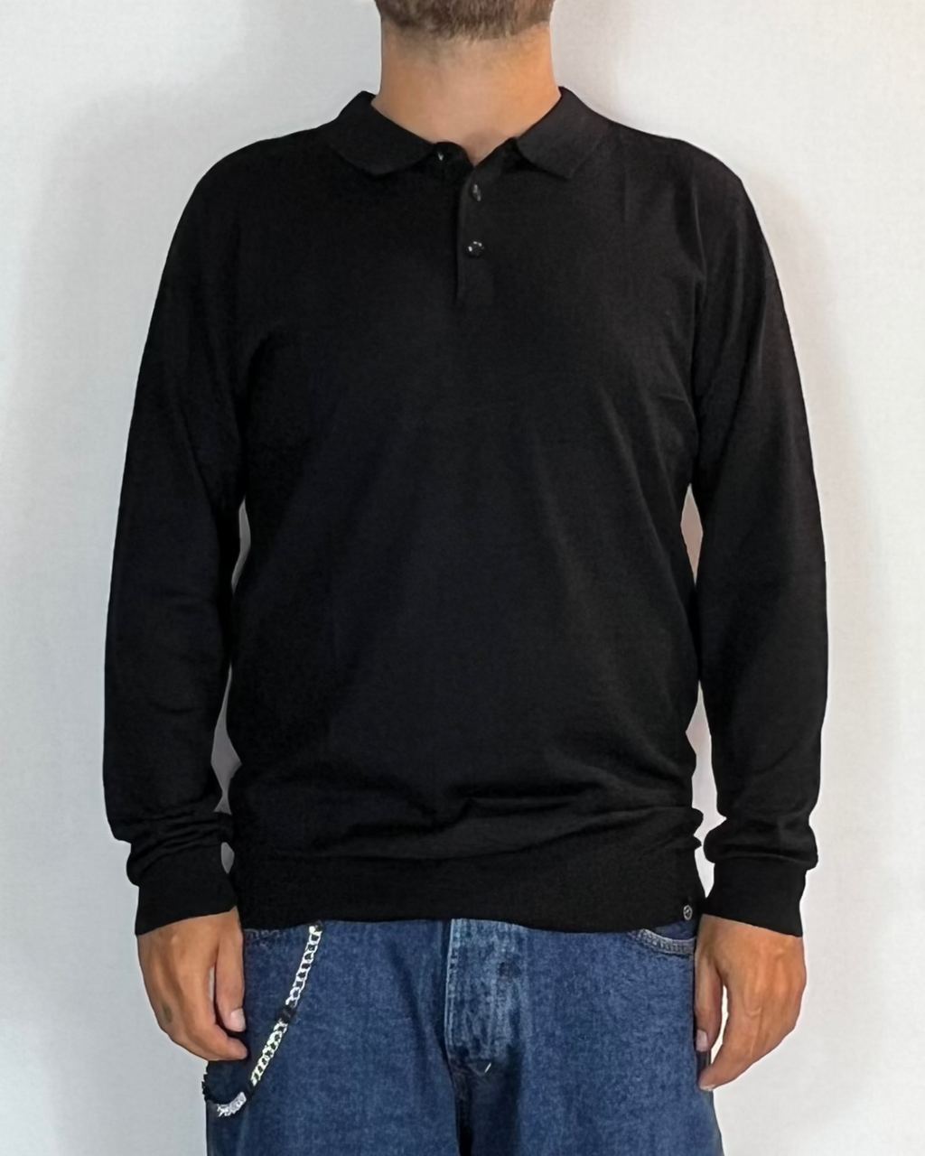 Polo Lana Nero Telamira