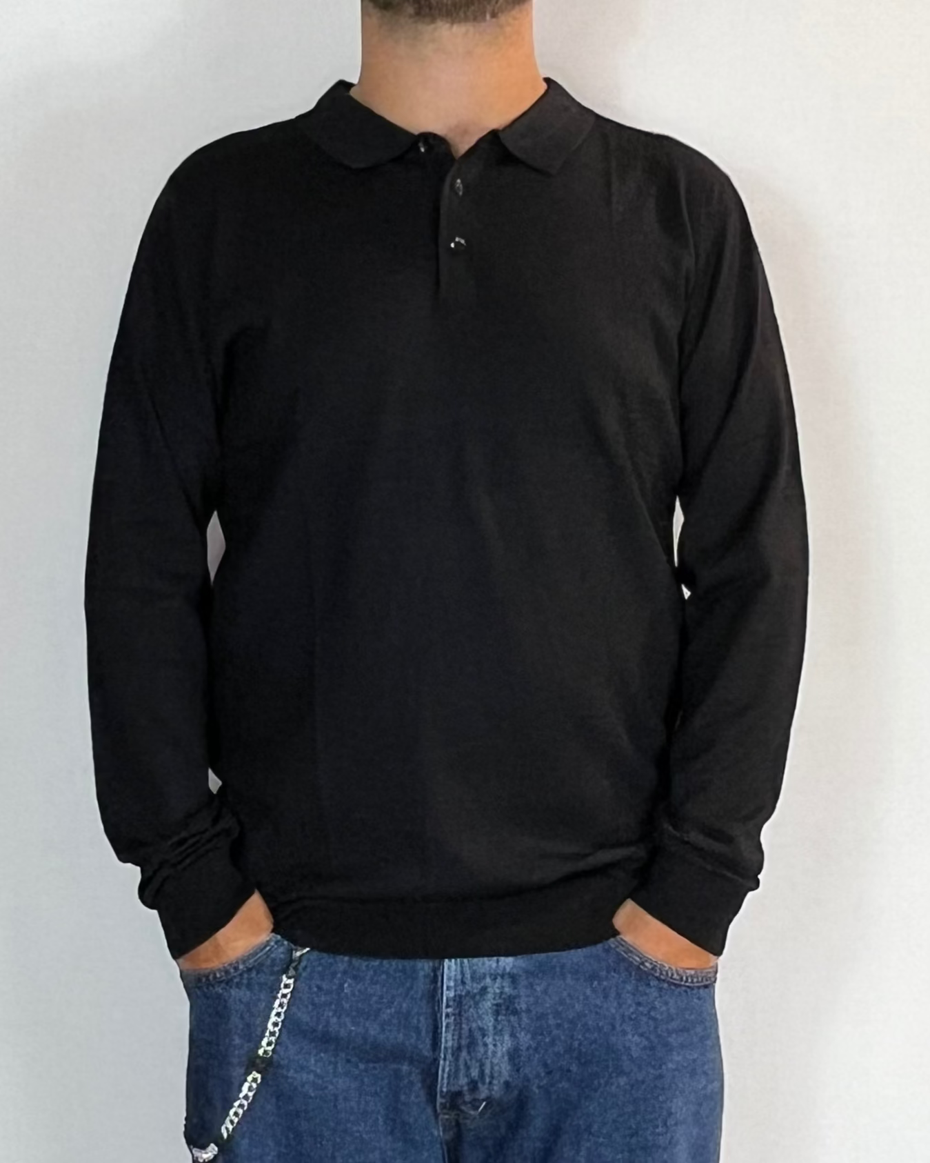 Polo Lana Nero Telamira