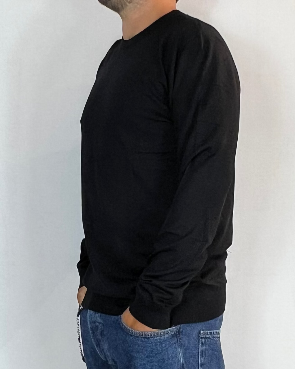 Maglia Girocollo Nero Telamira