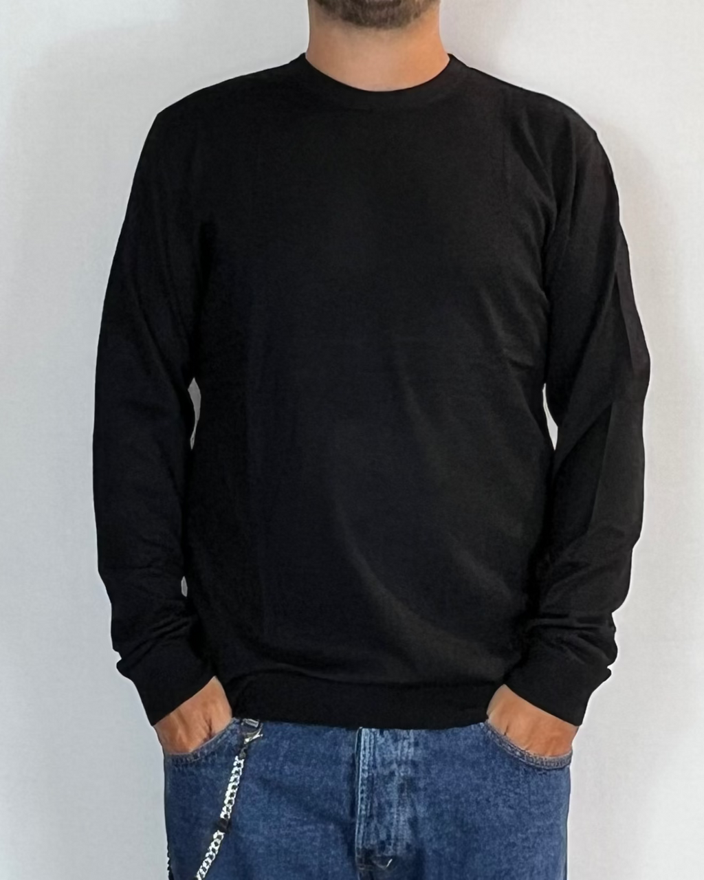 Maglia Girocollo Nero Telamira