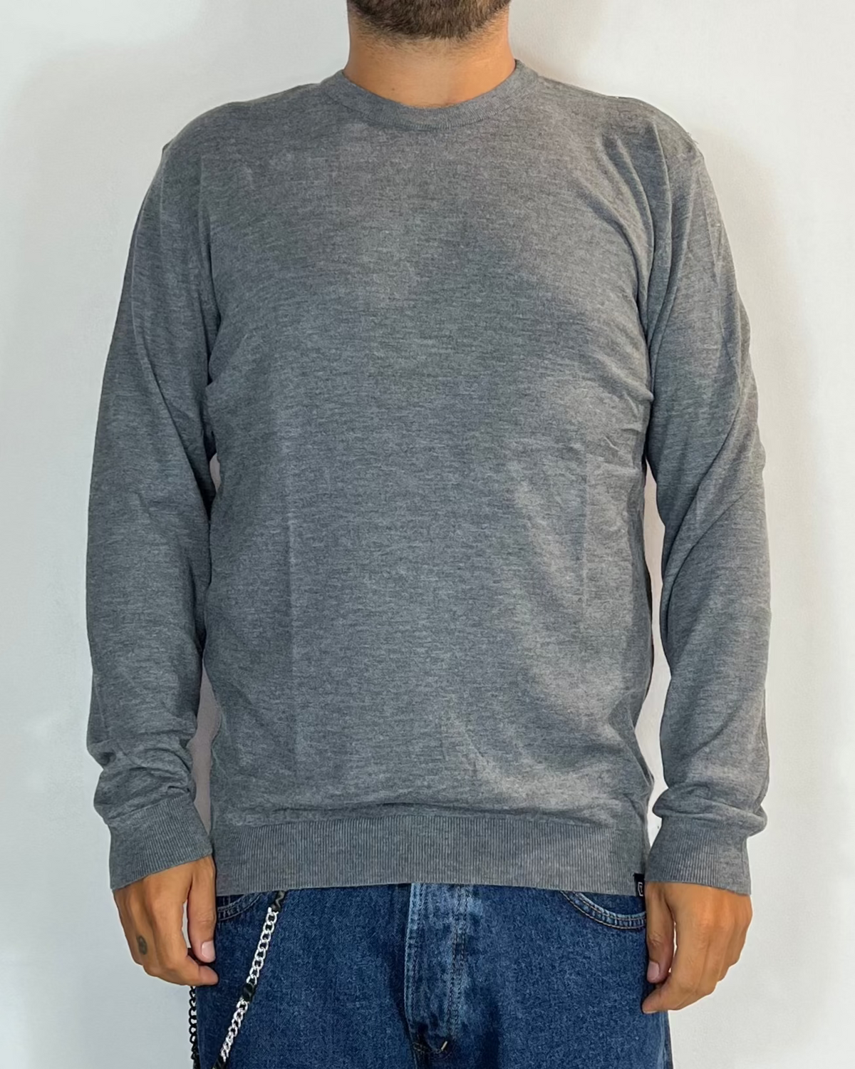 Maglia Girocollo Grigio Telamira