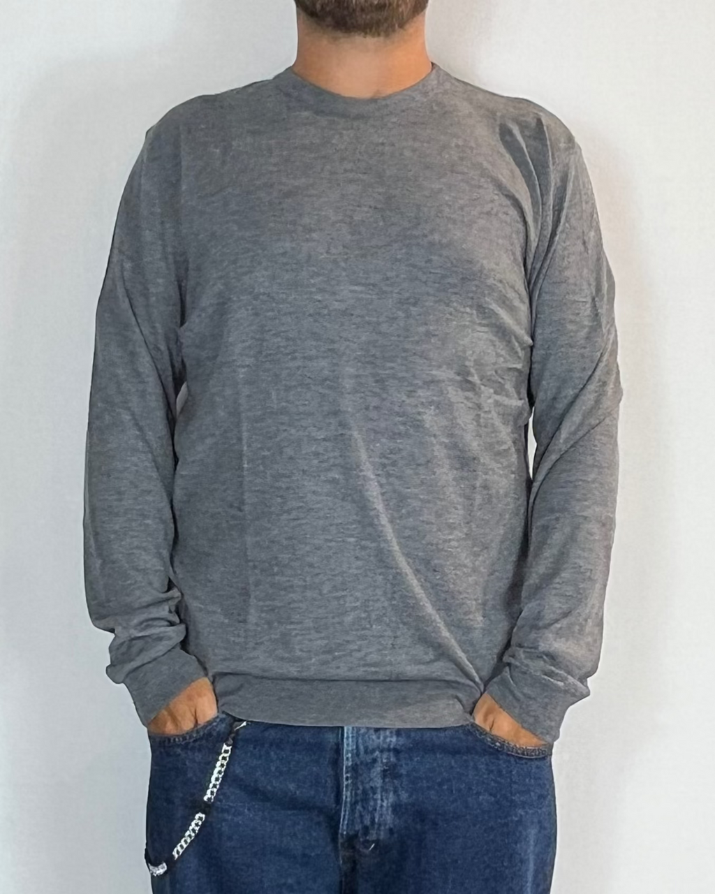 Maglia Girocollo Grigio Telamira