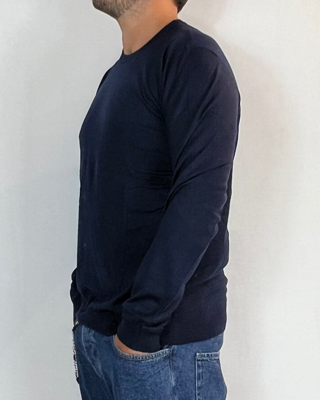 Maglia Girocollo Blu Telamira