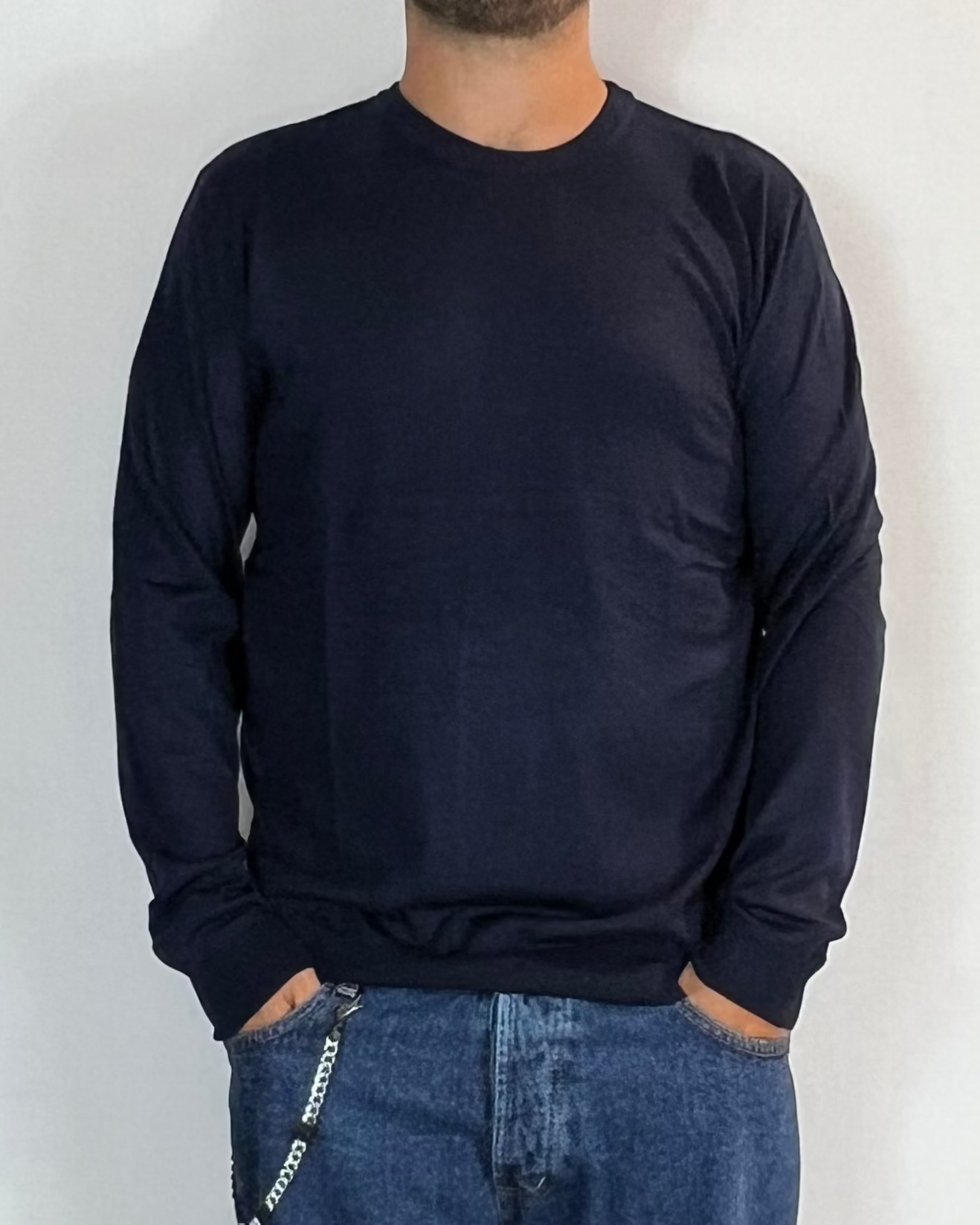 Maglia Girocollo Blu Telamira