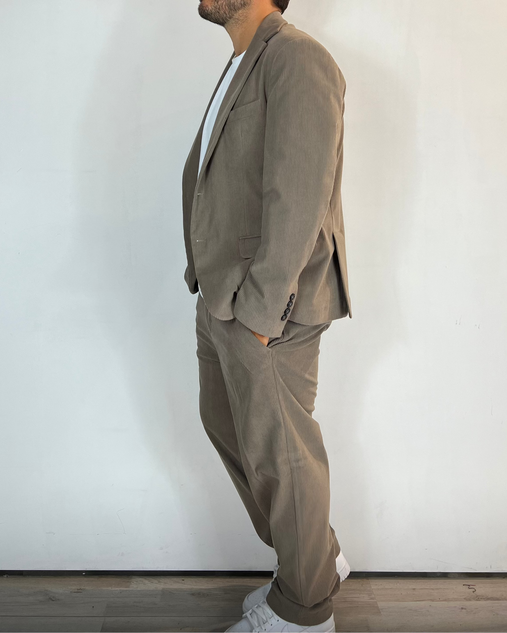 Pantalone Palazzo Velluto Fango Telamira