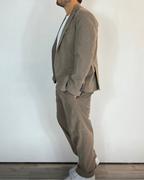 Pantalone Palazzo Velluto Fango Telamira