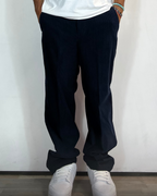 Pantalone Palazzo Velluto Blu Telamira