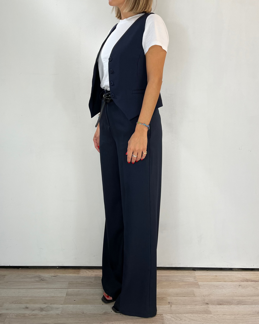 Completo Gilet Pantalone Blu Moove