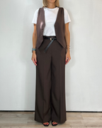 Completo Gilet Pantalone Marrone Moove