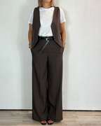 Completo Gilet Pantalone Marrone Moove