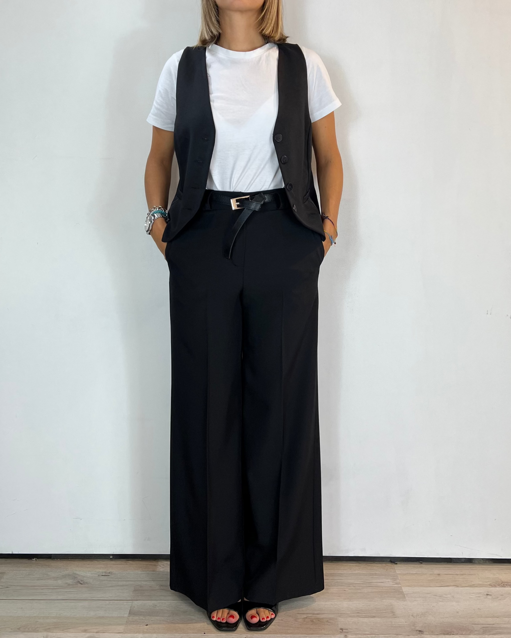 Completo Gilet Pantalone Nero Moove