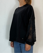 Felpa Pizzo Olivia Grey